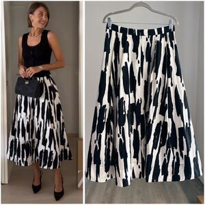 ZARA PRINTED MIDI SKIRT ZW COLLECTION